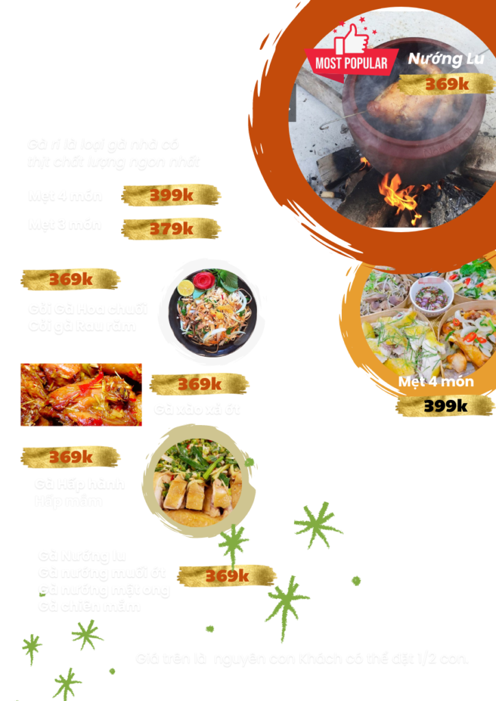 Báo Giá Menu Già Chỉ Quy Nhơn Bình ĐỊnh