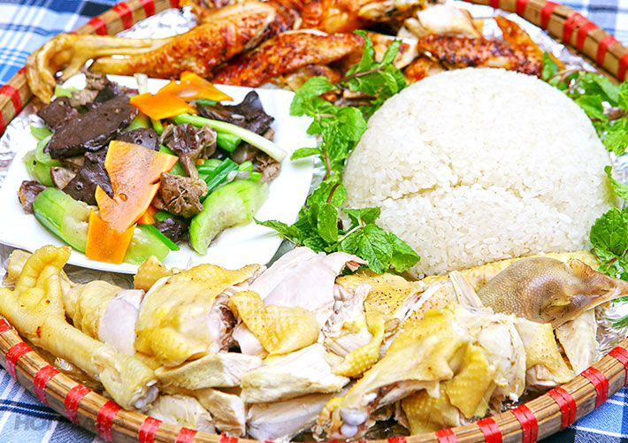 Gà ta thả vườn 3 món